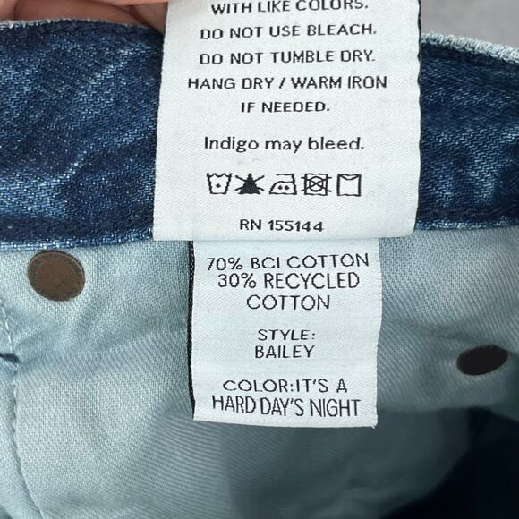 Boyish Jeans Bailey Size 26 Hard Days Night Carpenter Straight Leg Cropped - Picture 8 of 8